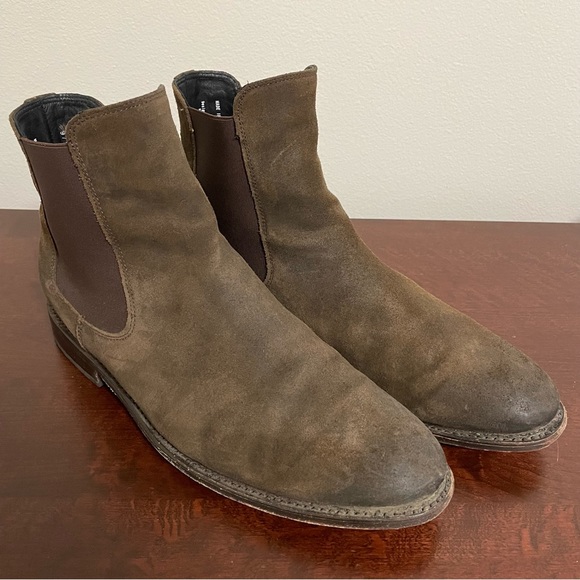 Thursday Boot Co. Cavalier (Suede Chelsea Boot) - Dark Brown (11) - Picture 2 of 8